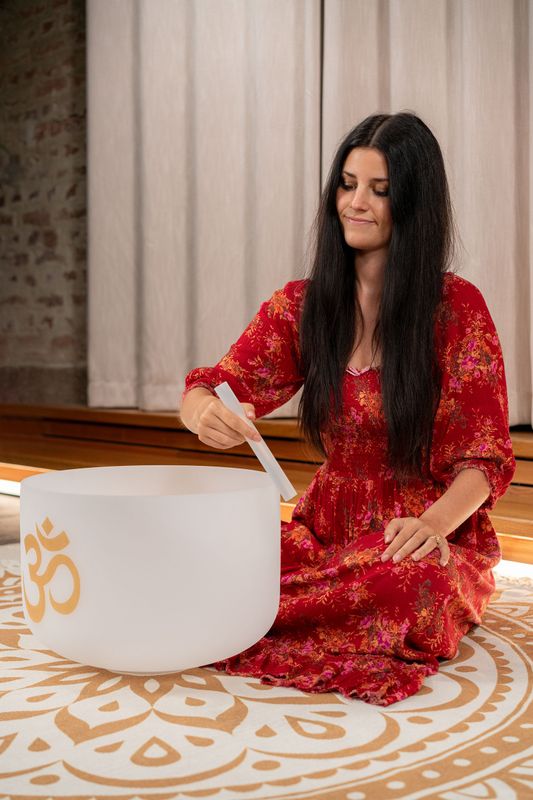 Meinl PCSB16OM Planetary Tuned Crystal Singing Bowl 16