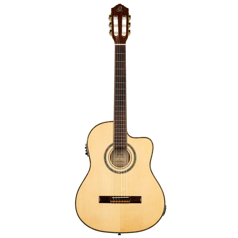 Ortega RCE145NT Klassisk gitar 4/4 Size, med mik, Thin, Gloss Natural