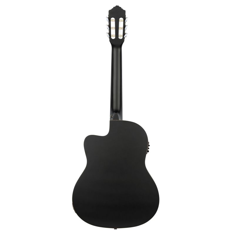 Ortega RCE125SN-SBK Klassisk gitar 4/4 Size, med mik, Thin, Slim Neck