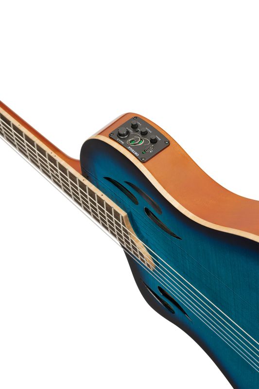 Ortega RTPDLX-FMA-L Nylonstr. gitar med mik, Thin, Slim neck, Left