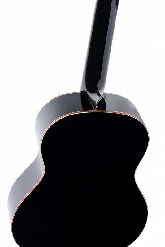 Ortega R221BK-L Klassisk gitar 4/4 Size, Gloss Black, Left
