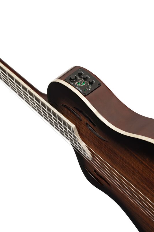 Ortega RTPDLX-ACA-L Nylonstr. gitar med mik, Thin, Slim neck, Left