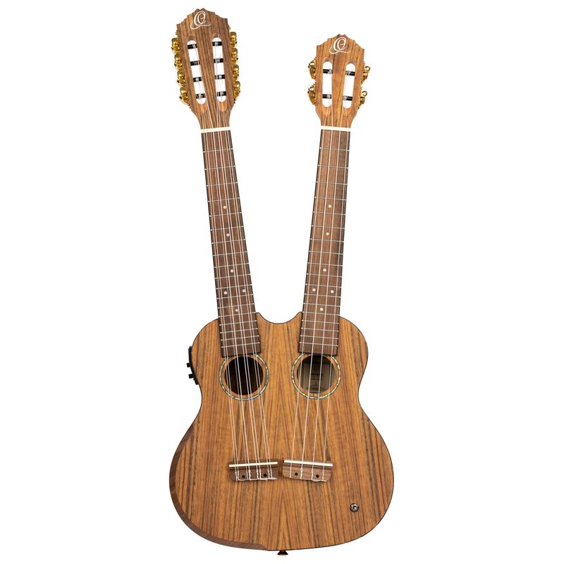 Ortega HYDRA Twin-neck Tenor ukulele med softcase