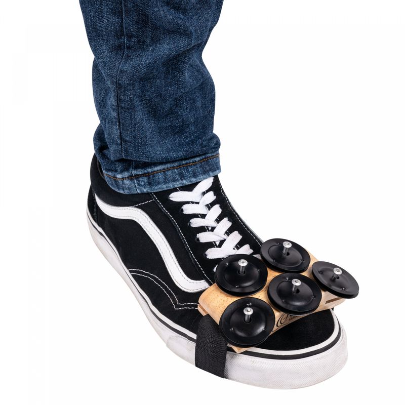 Ortega OSSFT-NT Singer/Songwriter Foot Tambourine, Natural