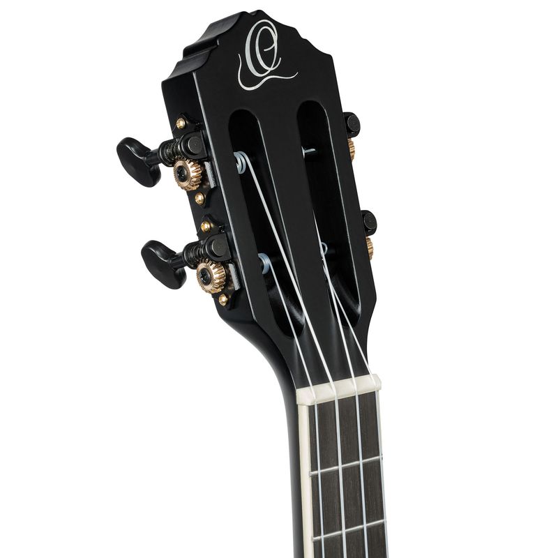 Ortega RTPS-U-SBK Tenor ukulele med mik, Tourplayer