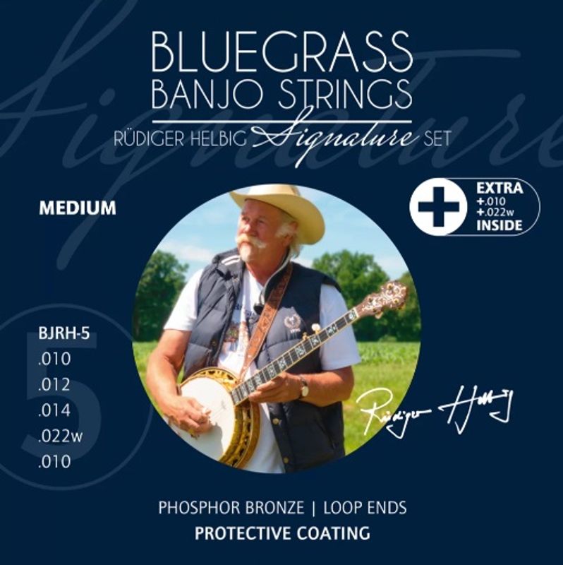 Ortega BJRH-5 Bluegrass 5-str. Banjo, Coated Phosphor Bronze, Medium