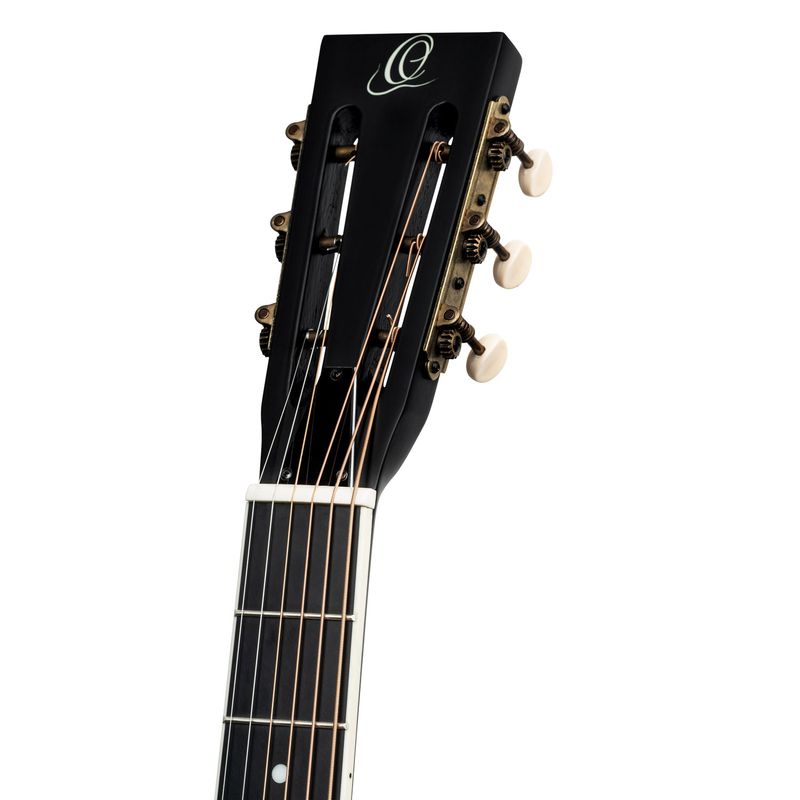 Ortega RRG40CE-DBK-L Resonator gitar Left Americana Series, Cutaway, Satin Black