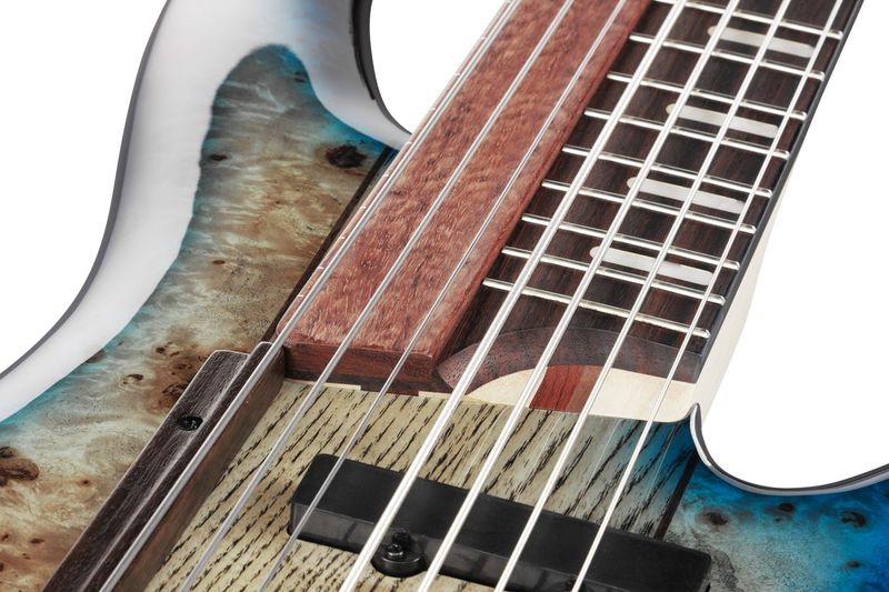 Ibanez SRAS7-CBS Ibanez elbas med hardcase, 7-str. Ashula Fretted/Fretless