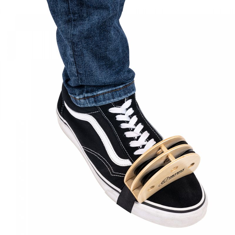Ortega OGFT-NT Guitarist Foot Tambourine, Natural