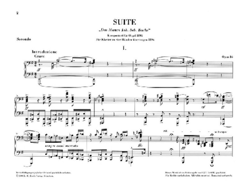 Max Reger - Suite e-moll Opus 16 ( Orgel )