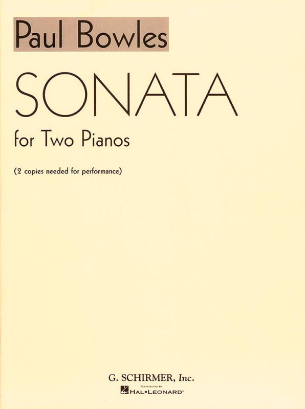 Paul Bowles - Sonata for 2 Pianos