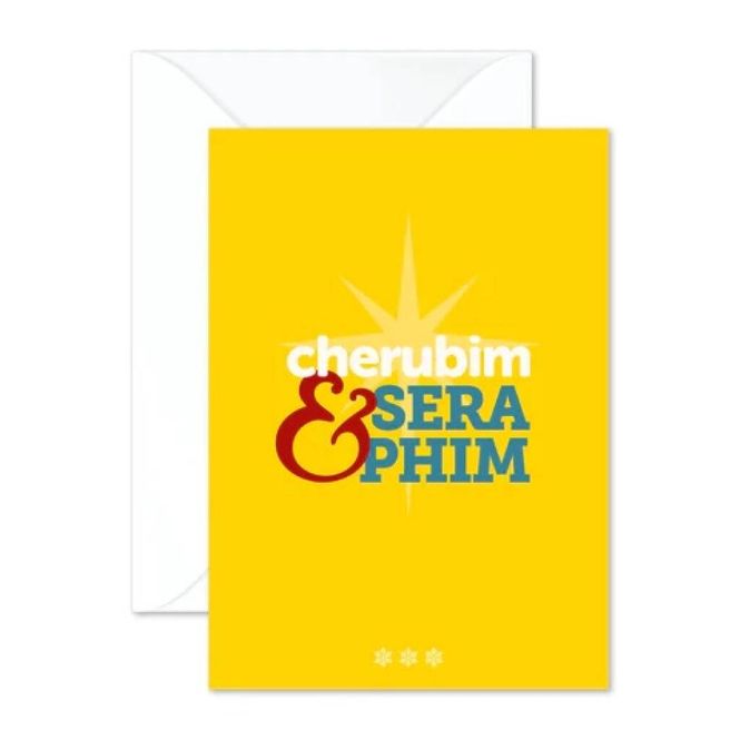 Hovedbilde Merry Little Cherubim And Seraphim Christmas Card