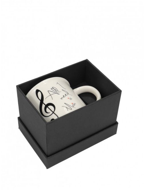 Hovedbilde Mug ''All I need is music'' white 350 ML