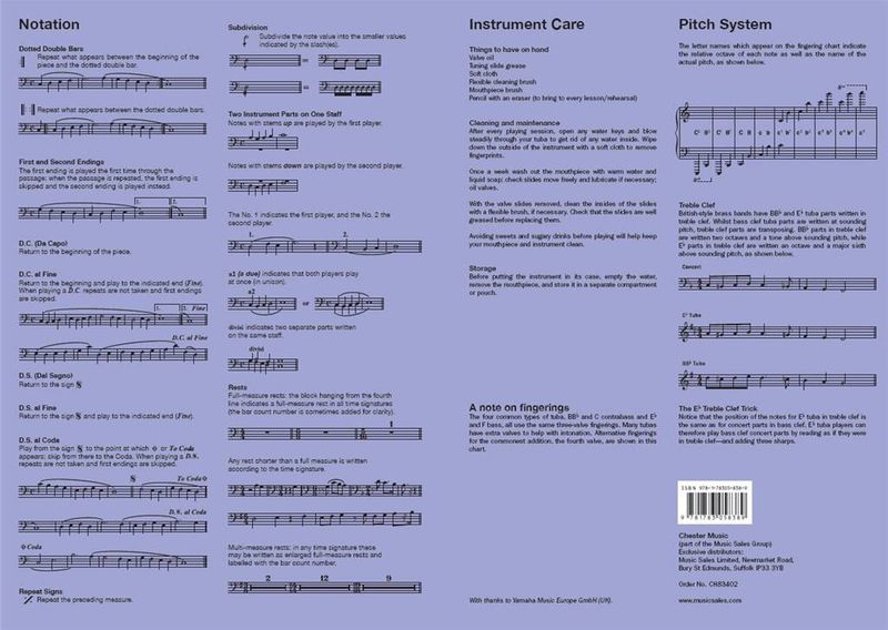 Tuba Fingering Chart
