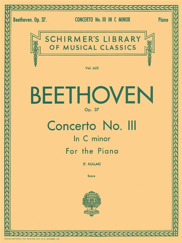 Ludwig van Beethoven - Concerto No. 3 in C Minor, Op. 37 (2-piano score)