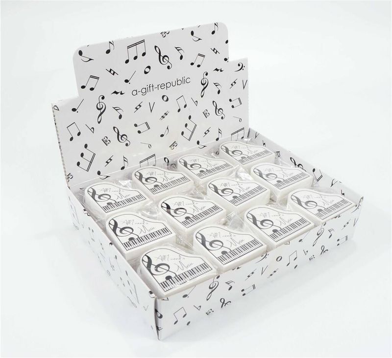 Eraser Piano Shape ''All I need is Music''