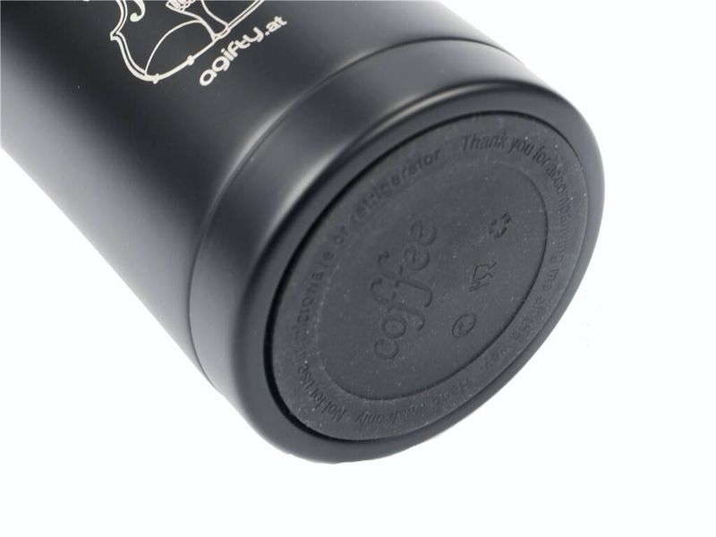Coffee-to-go thermo mug: violin
