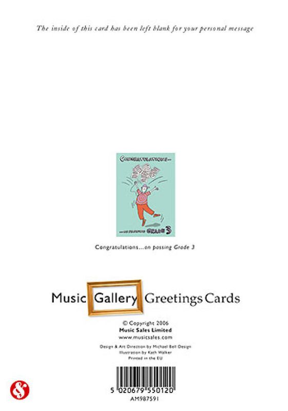 Music Gallery: Congratulations Card-Grade 3 (Boy)