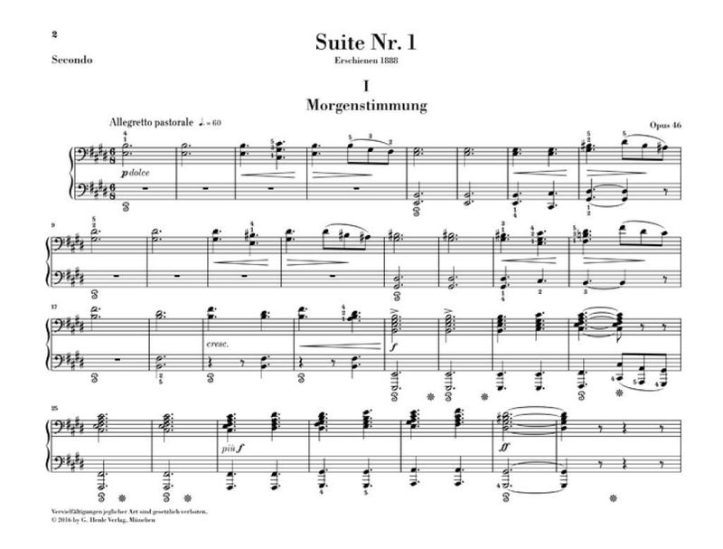 Edvard Grieg - Peer Gynt Suites - Version For Piano Four-Hands