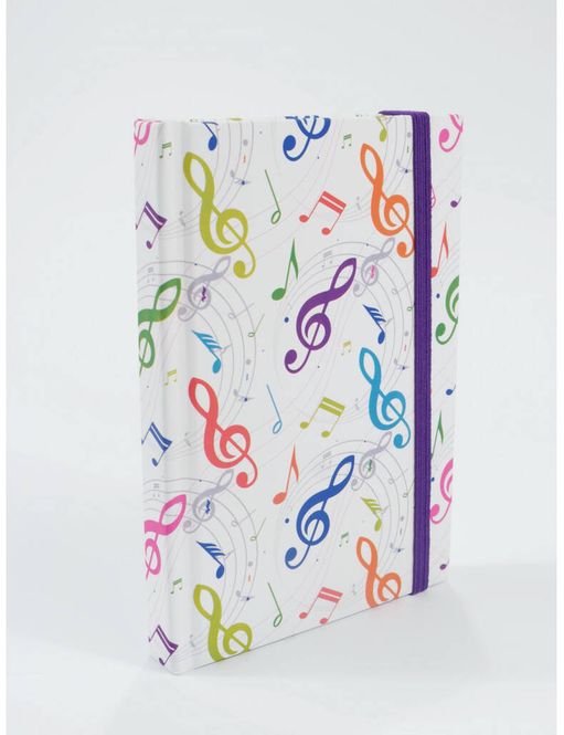 Hovedbilde Notebook g-clef colourful A6