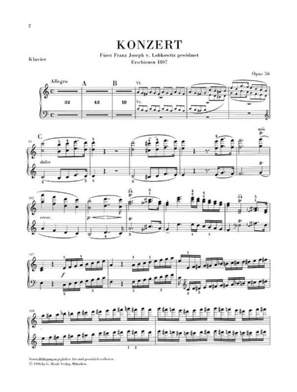 Ludwig van Beethoven - Concerto C major op. 56