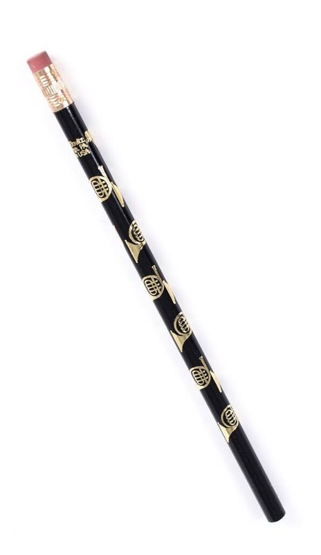 Pencil French Horn Black and Gold