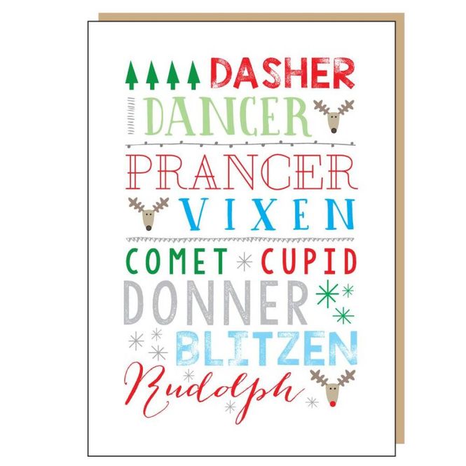 Hovedbilde Rudolph The Red Nosed Reindeer - Christmas Card