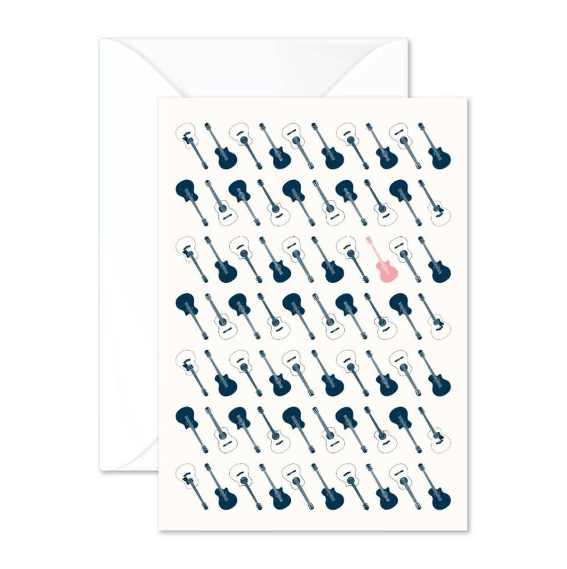 Vintage Acoustic Guitars Greetings Card
