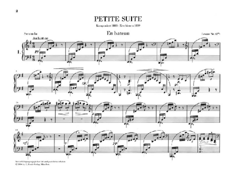 Claude Debussy - Petite Suite For Piano Four-Hands