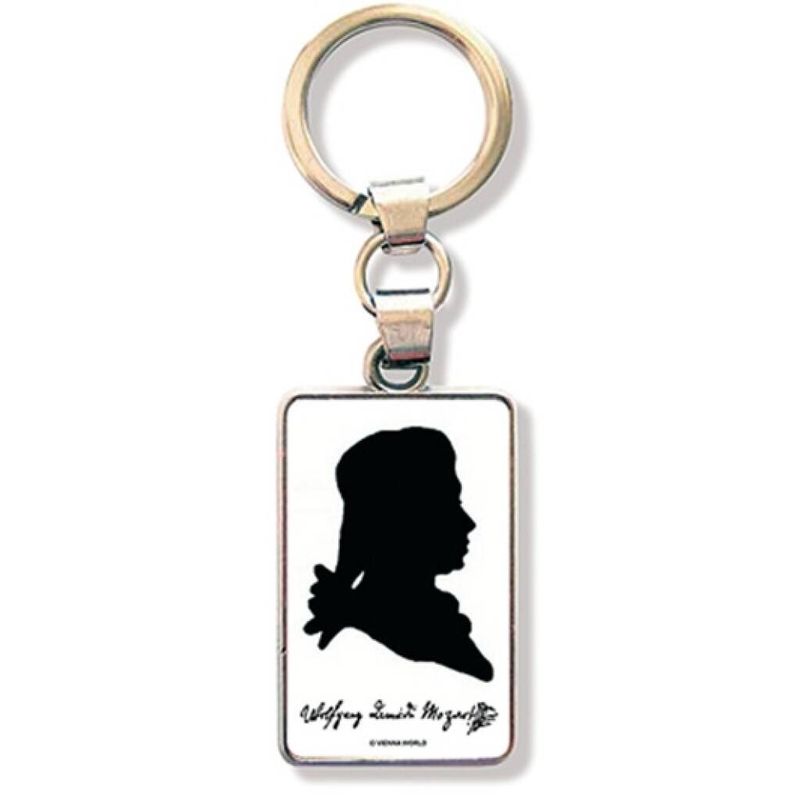 Keyring Mozart Silhouette