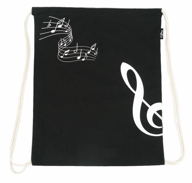 Hovedbilde Drawstring bag g-clef black