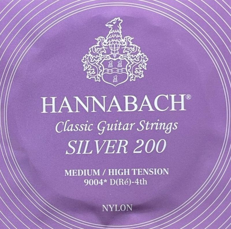 Hannabach Strings for classic guitar Series 900 Medium/High Tension Silver 200 D4w