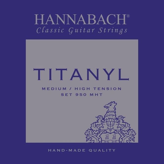 Hovedbilde Hannabach Strings for classic guitar Serie 950 Medium/High Tension Titanyl E1