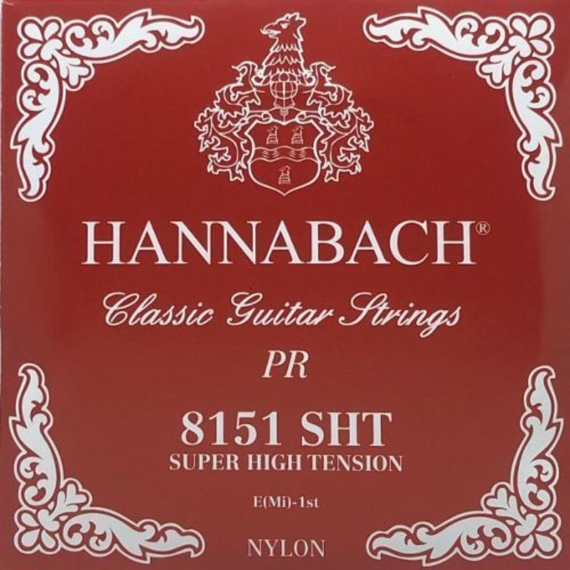 Hannabach Strings for classic guitar Serie 815 Super High Tension Silver special E1