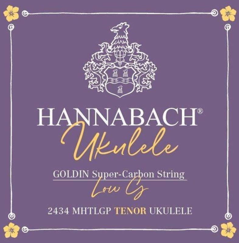Hannabach Strings for ukulele Tenor Ukulele Goldin 243MHTLG low G Single string Low G
