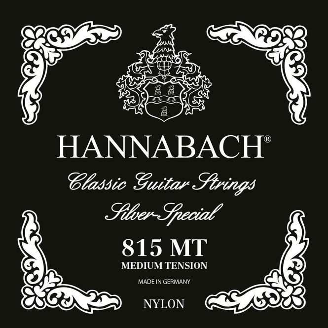 Hovedbilde Hannabach Strings for classic guitar Serie 815 Medium tension Silver special Set of 3 treble