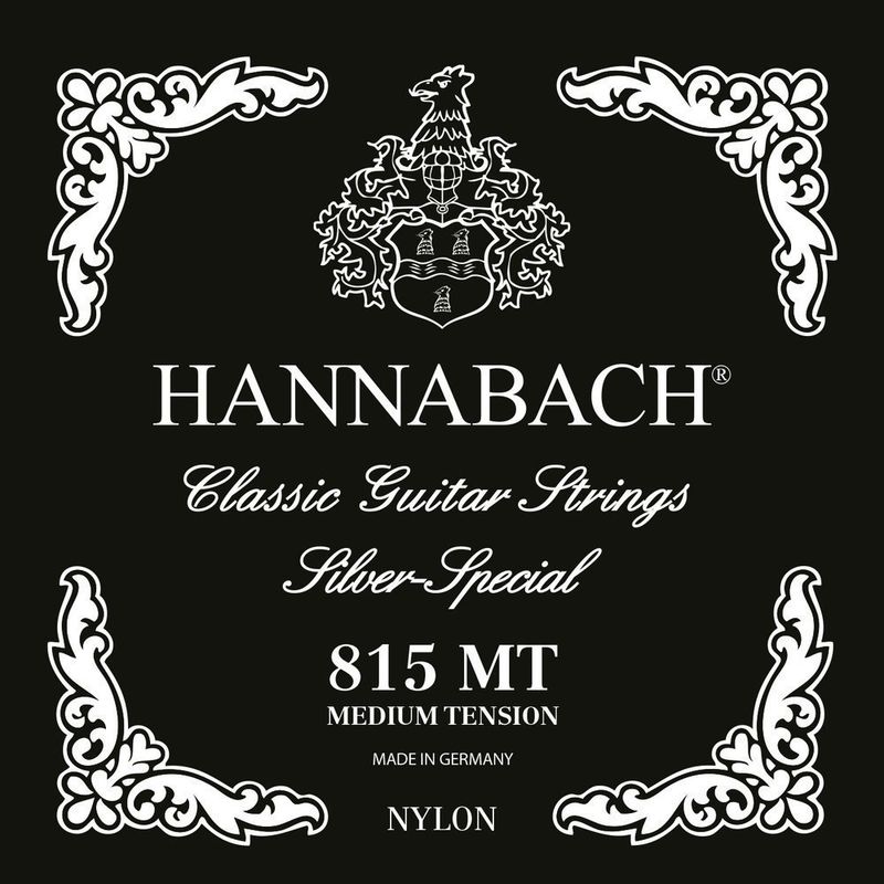 Hannabach Strings for classic guitar Serie 815 Medium tension Silver special E6w