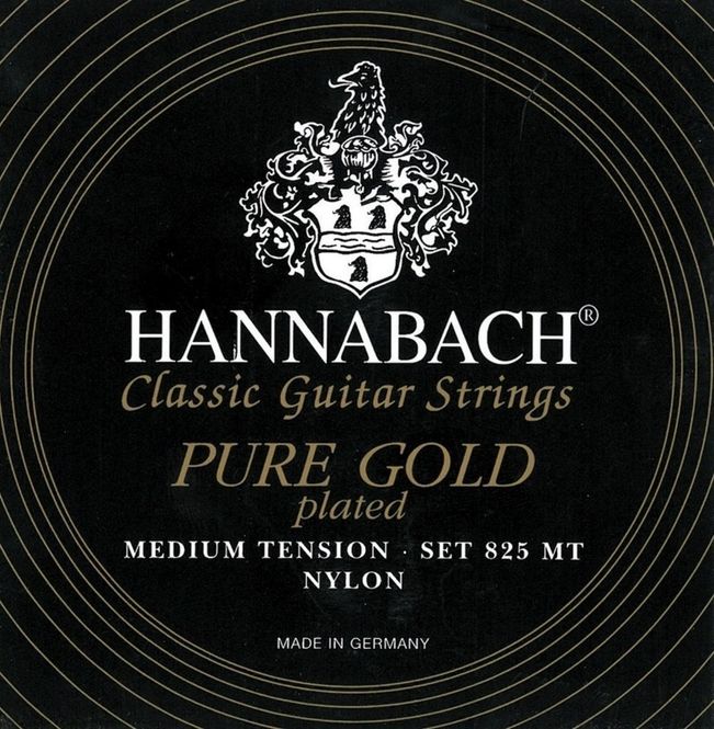 Hovedbilde Hannabach Strings for classic guitar Serie 825 Medium tension specialized gold plated D4w