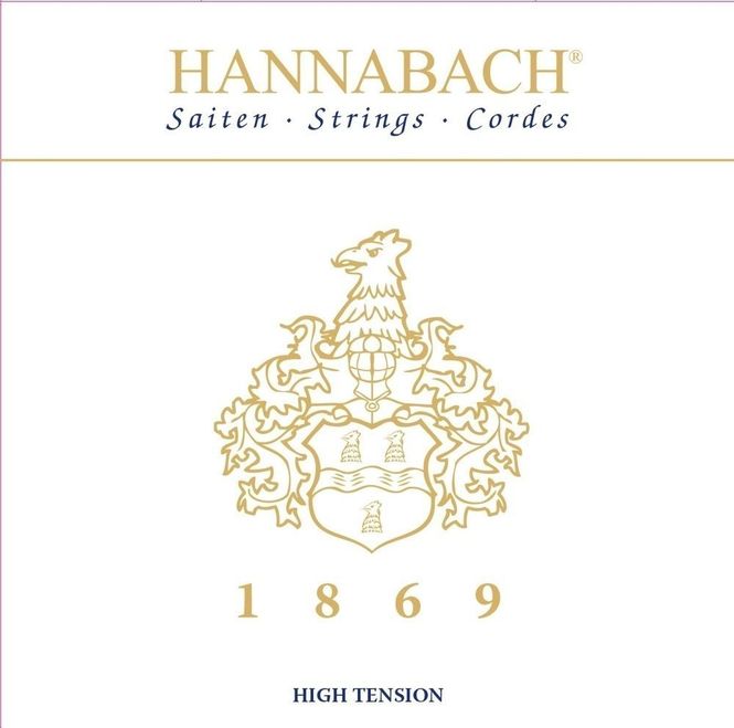 Hovedbilde Hannabach Strings for classic guitar Serie 1869 Carbon/Gold HT Set