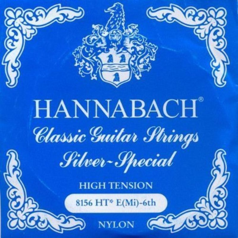 Hannabach Strings for classic guitar Serie 815 High tension Silver special E6w