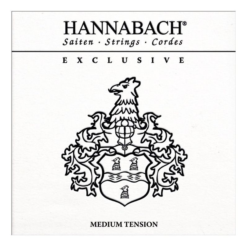 Hannabach Strings for classic guitar Exclusive Serie Medium Tension Exclusiv Medium Tension Set