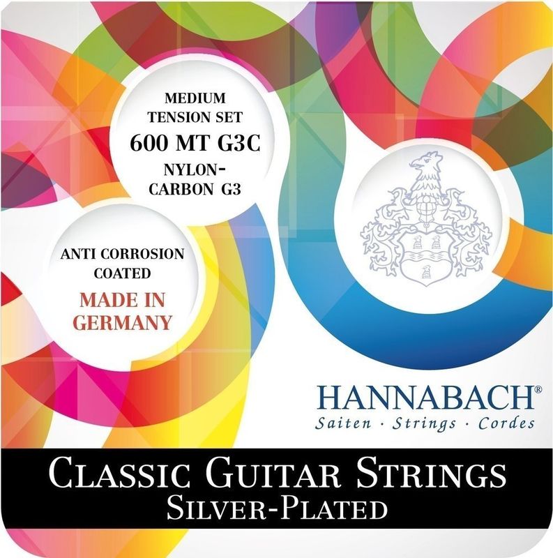 Hannabach Strings for classic guitar 600 G3C  G3 CARBON Set