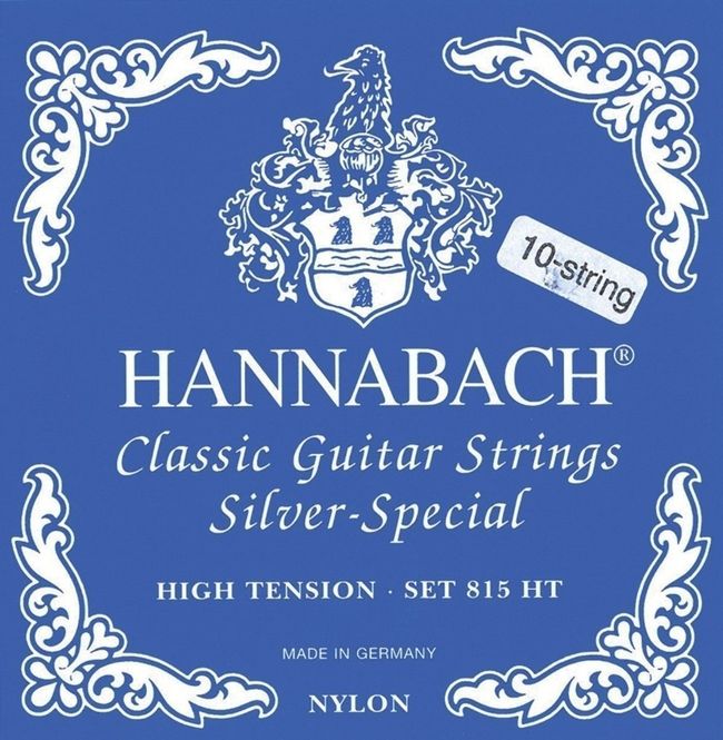 Hovedbilde Hannabach Strings for classic guitar Serie 815 Hig Tension for 8/10 string guitar Silver special G/3