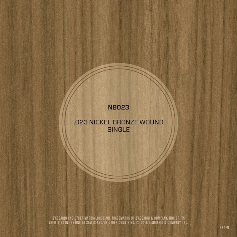 D'Addario NB023 Gitarsträng Nickel Bronze Wound 023