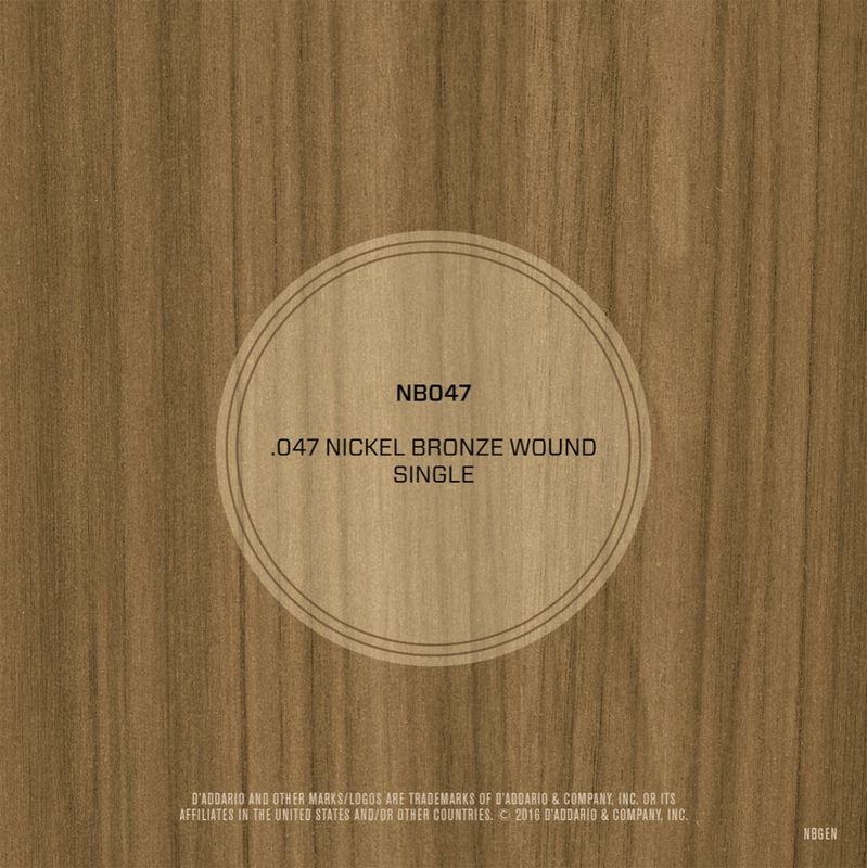D'Addario NB047 Gitarsträng Nickel Bronze Wound 047