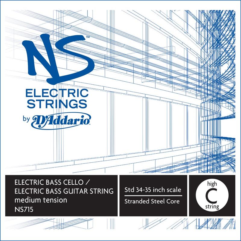 Daddario Orchestral NS715 NS Electric OmniBass HIGH C 34'' /Medium Tension