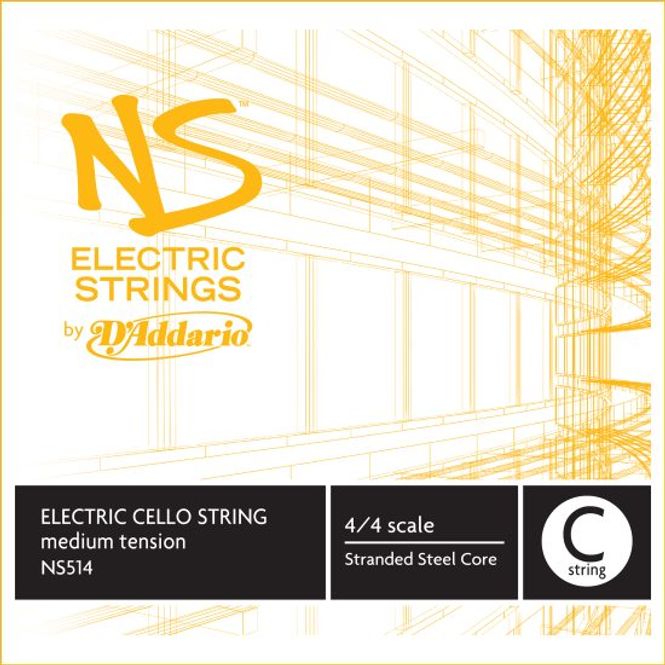 Hovedbilde Daddario Orchestral NS514 NS Electric Cello C 4/4 /Medium Tension