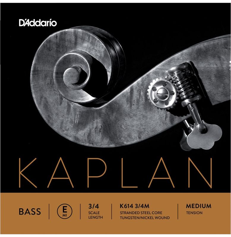 Daddario Orchestral K614 3/4M Kaplan Bas E 3/4 /Medium Tension