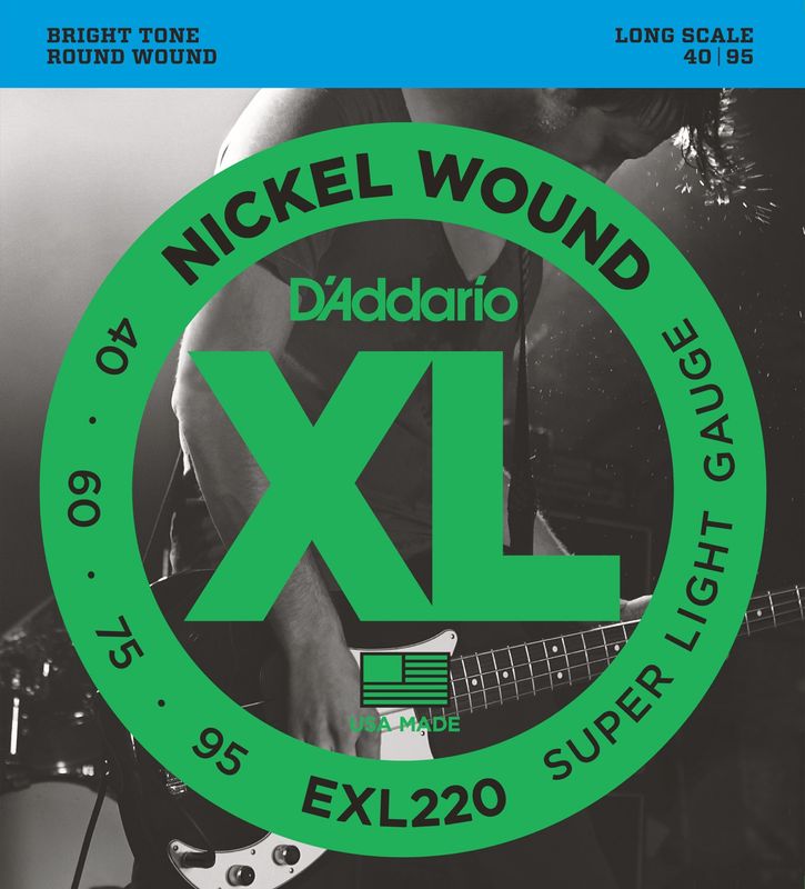 D'Addario EXL220 Strängset Elbas Nickel Wound 040 - 095 Super Light