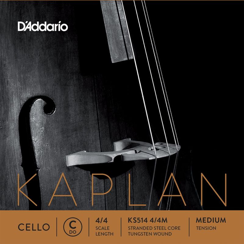 Daddario Orchestral KS514 4/4M Kaplan Solution Cello C 4/4 /Medium Tension